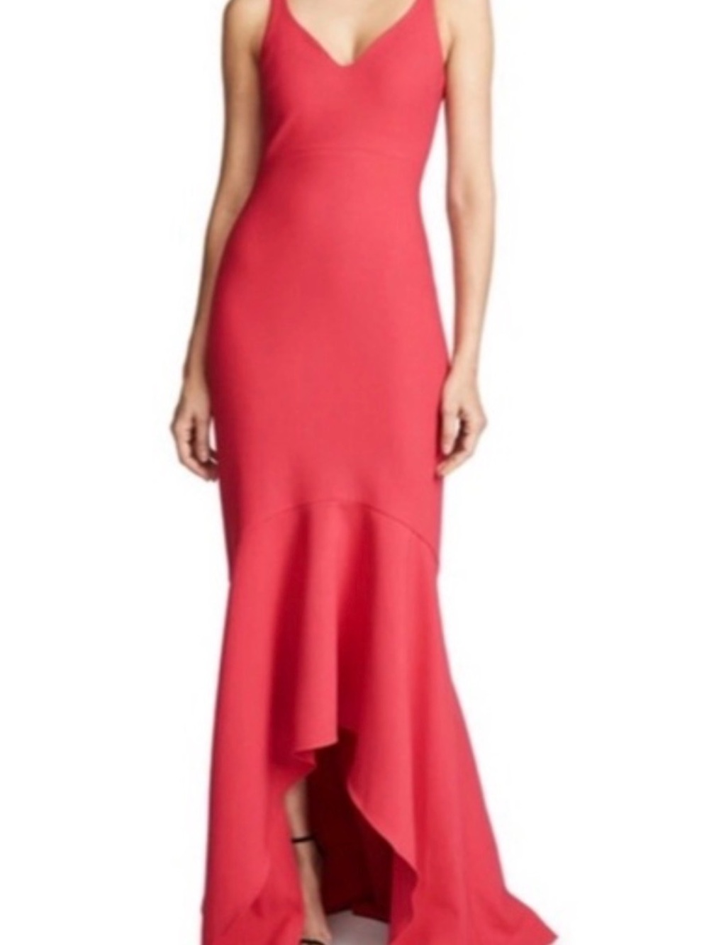 cinq a sept Hot Pink Sleeveless Mermaid Maxi Dress